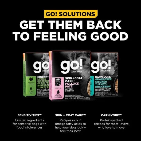 Go! Solutions Skin & Coat Care Pollock Pate with Grains Wet Dog Food, 12.5oz - Image 5