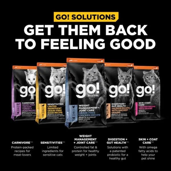 Go! Solutions Weight Management + Joint Care, Grain-Free Chicken Recipe Dry Cat Food, 8 lb - Image 5