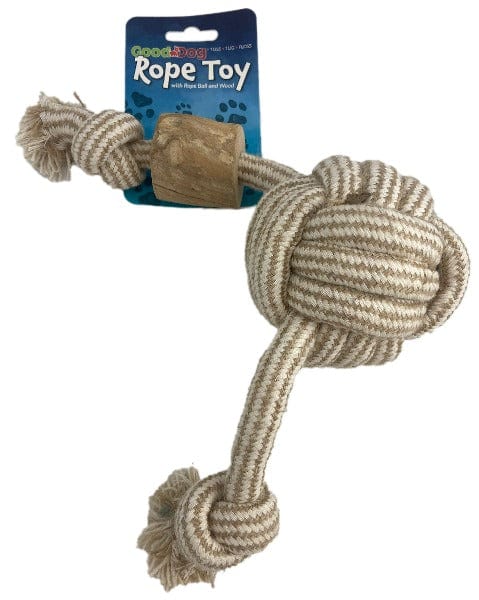 Good Dog Rope Ball with Java Wood - Image 2