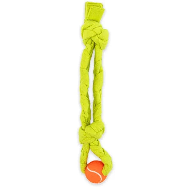 GURU Squeaking Tennis Snuffle Rope Dog Toy - Image 7