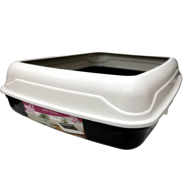 Here Kitty Deluxe Litter Pan With Removable Rim