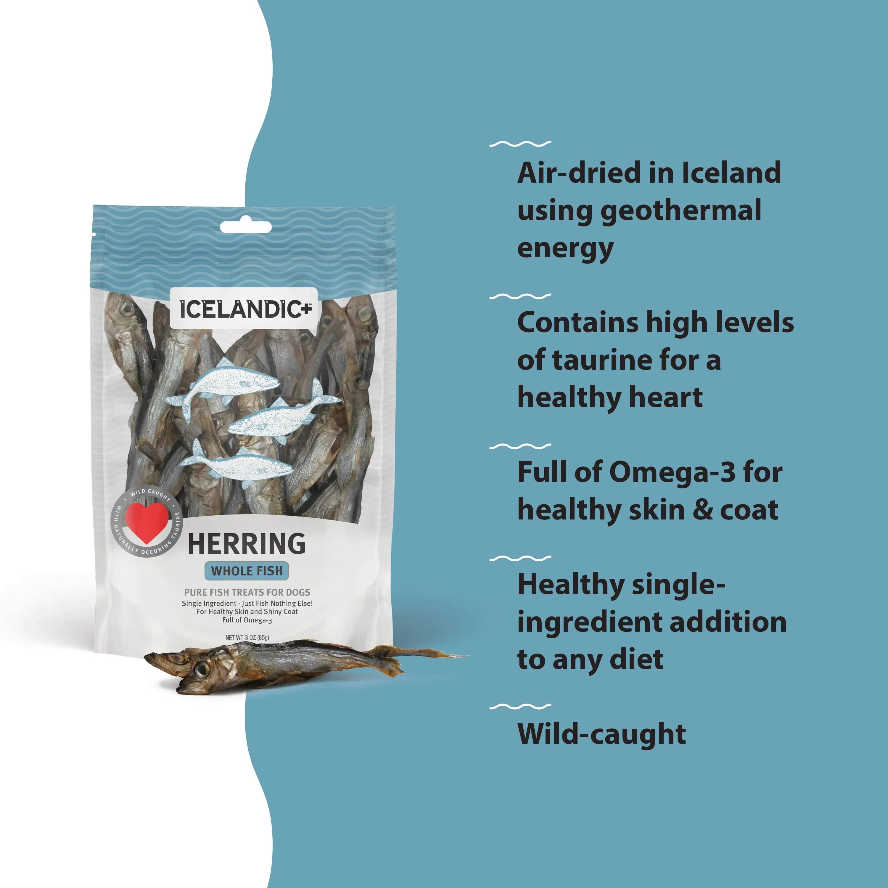 Icelandic+ Herring Whole Fish Dog Treat (SPECIAL ORDER ITEM) - Image 3