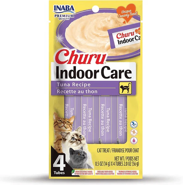 Inaba Churu Indoor Care Tuna Recipe Creamy Purée Cat Treat