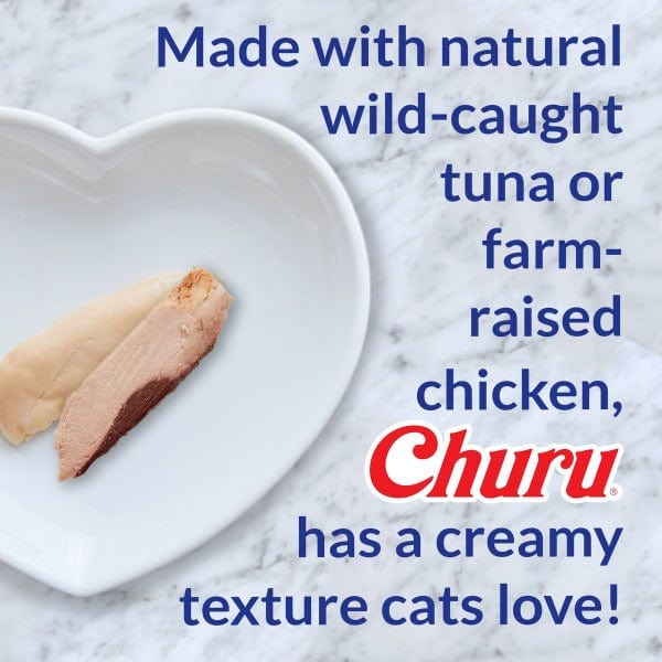 Inaba Churu Tuna with Salmon Recipe Creamy Purée Cat Treat - Image 4
