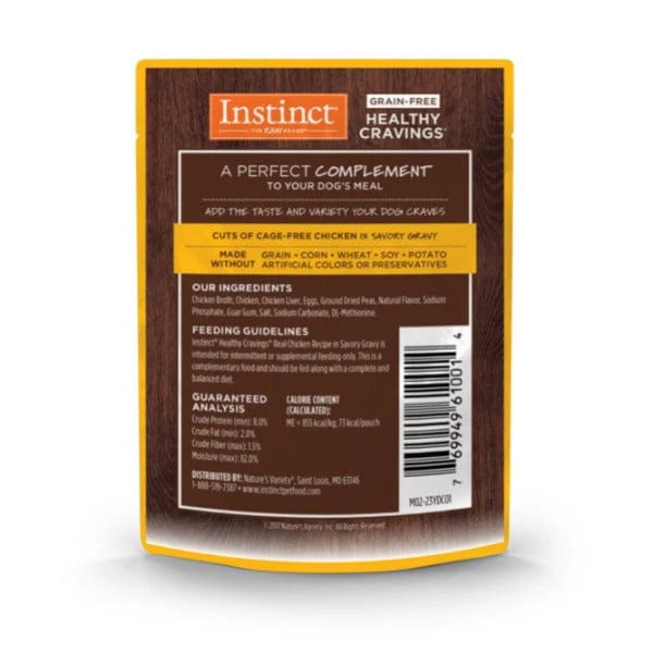 Instinct Healthy Cravings Real Chicken Recipe Dog Food Pouch - Image 6
