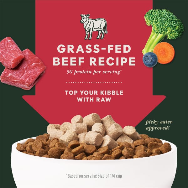 Instinct Raw Boost Mixers All Natural Beef Recipe Dog Food Topper, 6oz - Image 3