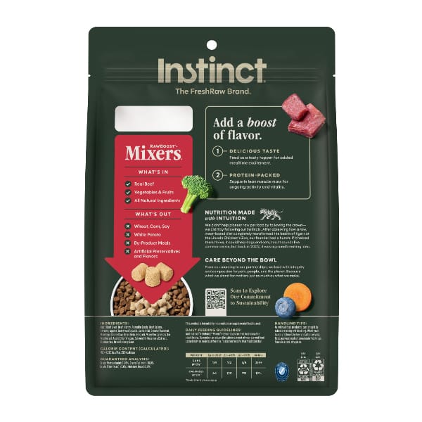 Instinct Raw Boost Mixers All Natural Beef Recipe Dog Food Topper, 6oz - Image 9