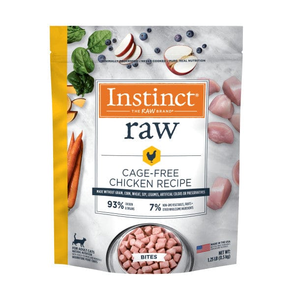 Instinct Raw Chicken Bites Cat Food, 1.25lb
