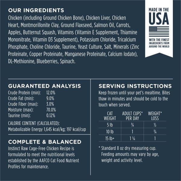 Instinct Raw Chicken Bites Cat Food, 1.25lb - Image 3