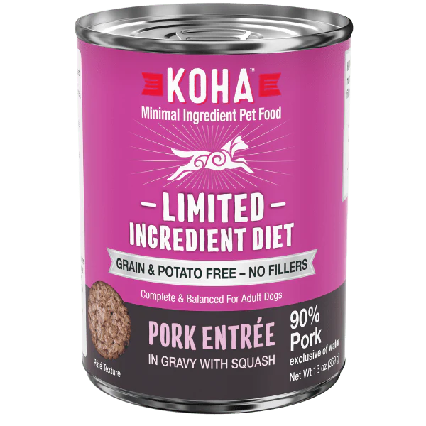 KOHA LID Pork Entrée Canned Dog Food