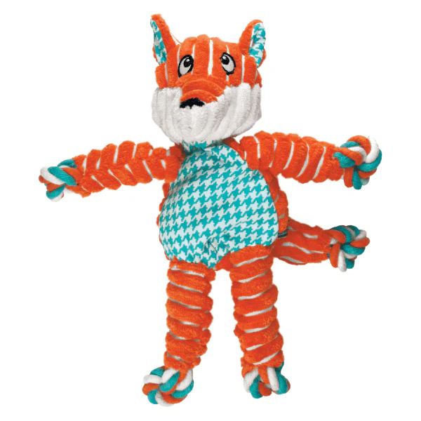 KONG Floppy Knots Fox Dog Toy - Image 2
