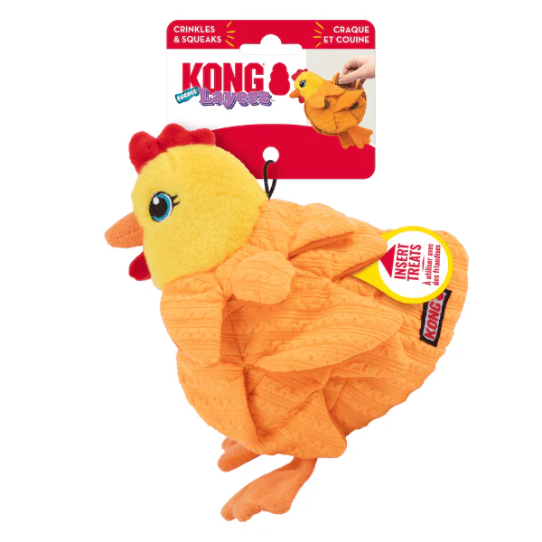 KONG Layerz Forage Hen Dog Toy