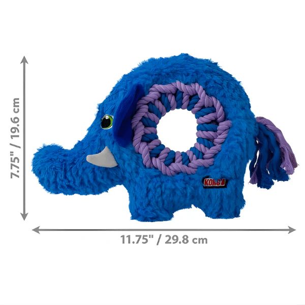 KONG Ringaroos Elephant Dog Toy - Image 4
