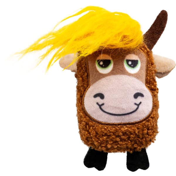 KONG Scrattles Highland Cow Cat Toy