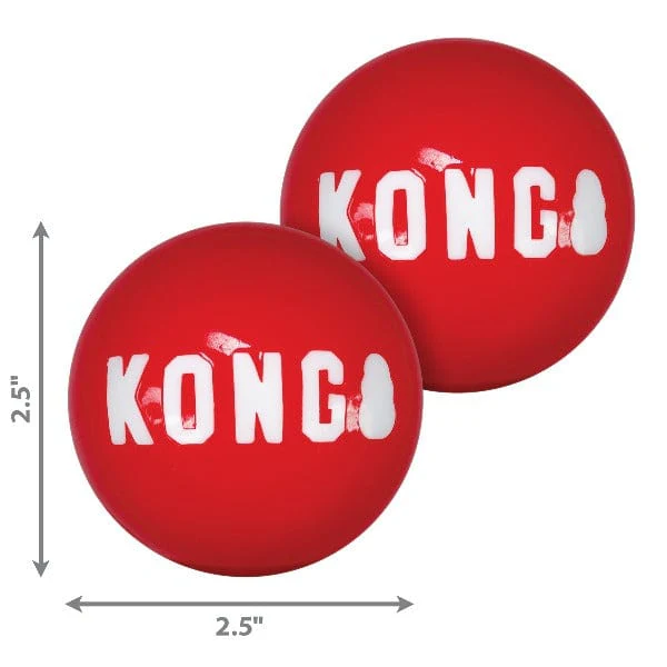 KONG Signature Ball 2-Pack Dog Toy - Image 4
