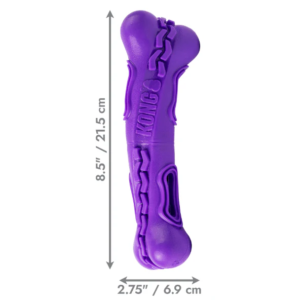 KONG Squeezz Flex Bone Dog Toy - Image 3