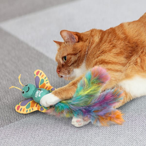 KONG Wubba Butterfly Cat Toy - Image 2