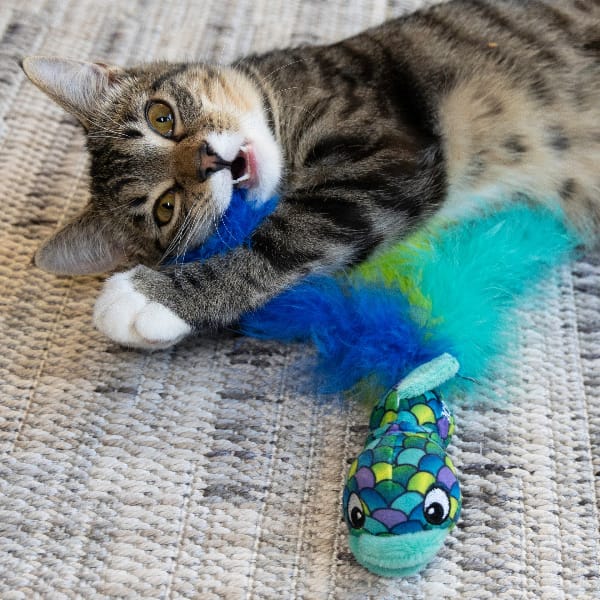KONG Wubba Fish Cat Toy - Image 2