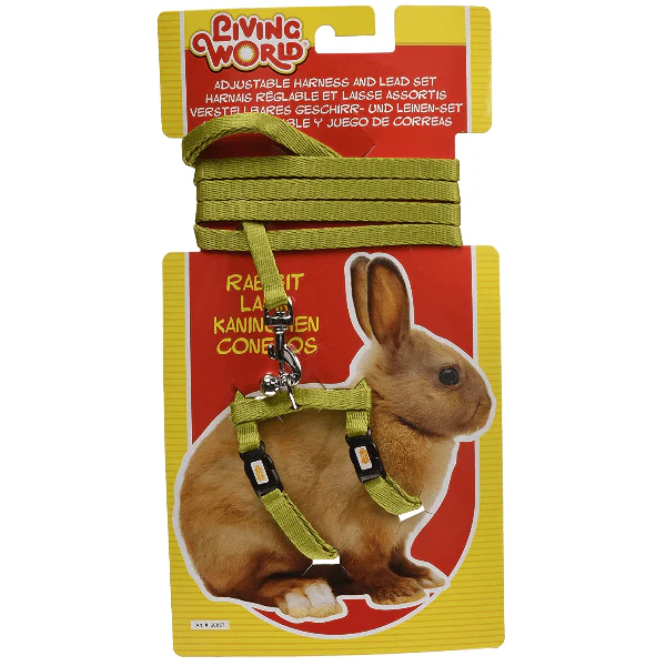 Living World Adjustable Harness and Lead Set for Rabbits