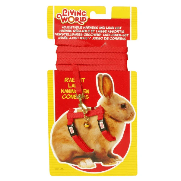 Living World Adjustable Harness and Lead Set for Rabbits - Image 2