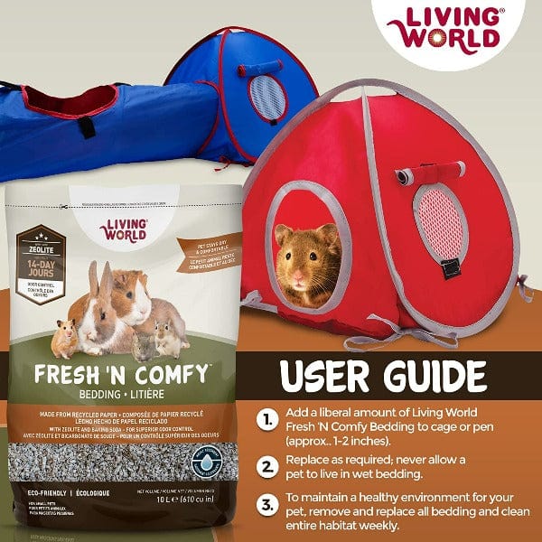 Living World Fresh 'N Comfy Bedding for Small Animals; Tan - Image 5