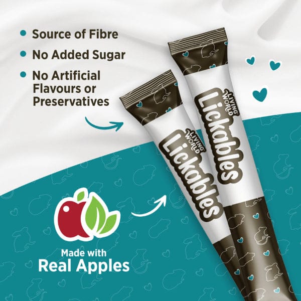 Living World Lickables Small Animal Treat - Apple - Image 2