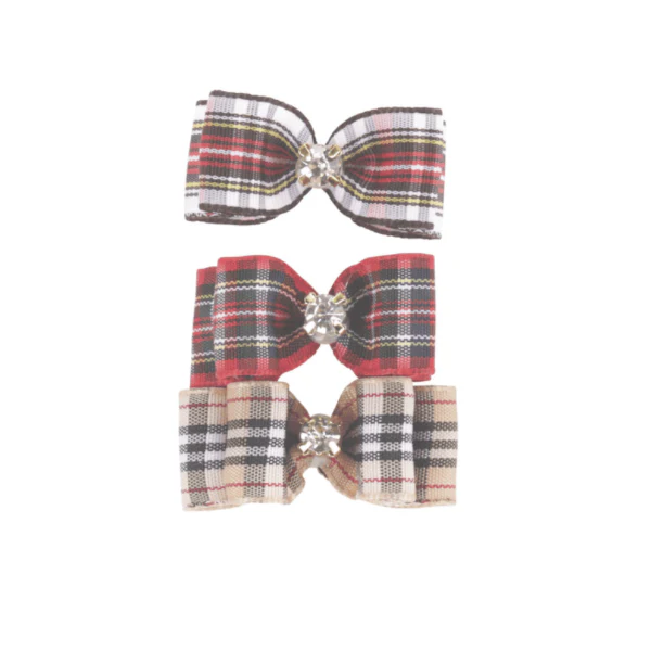 M-PETS GLAM Hair Accessories for Pets Rubber Band | Red & Blue - Image 3
