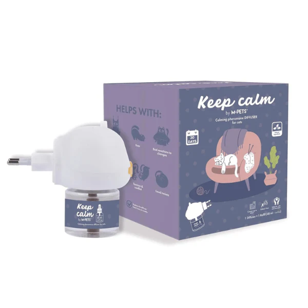 M-PETS Keep Calm | Calming Pheromone Diffuser for Cats