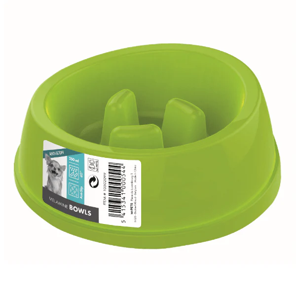 M-PETS Melamine Slow Feed Bowl - Image 2