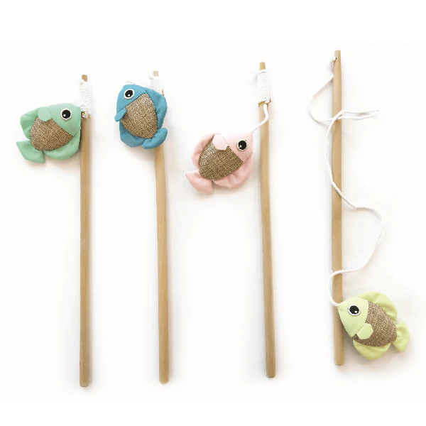 M-PETS Play Fish Cat Wand - Image 2