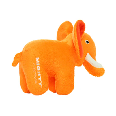 Tuffy Mighty Safari Jr. Orange Elephant Dog Toy - Image 3