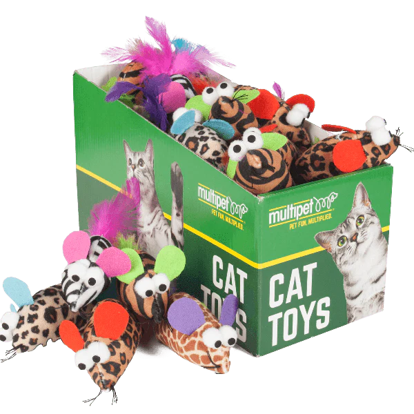 Multipet Feather Mouse Catnip Cat Toy