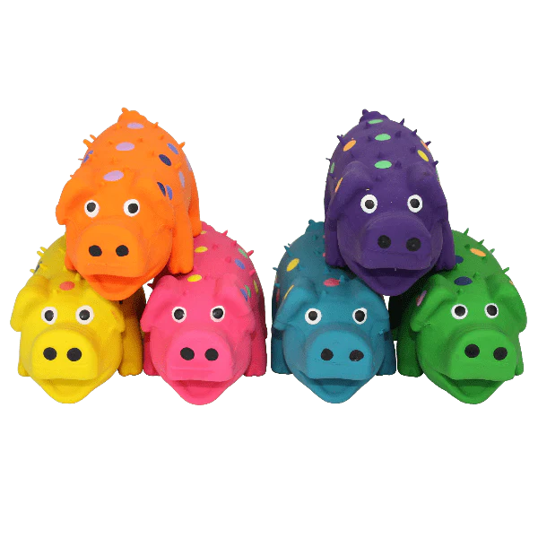 Multipet Globlets Mini Pig Latex Dog Toy - Image 2