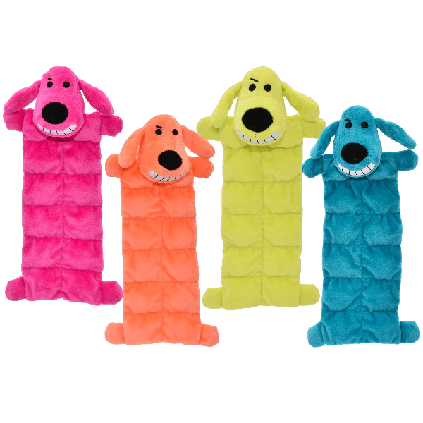 Multipet Loofa Dog Squeaker Mat Assorted Dog Toy