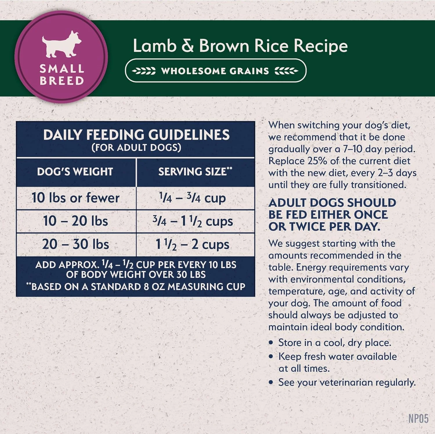 Natural Balance Limited Ingredient Lamb & Brown Rice Small Breed Recipe Dry Dog Food - Image 8