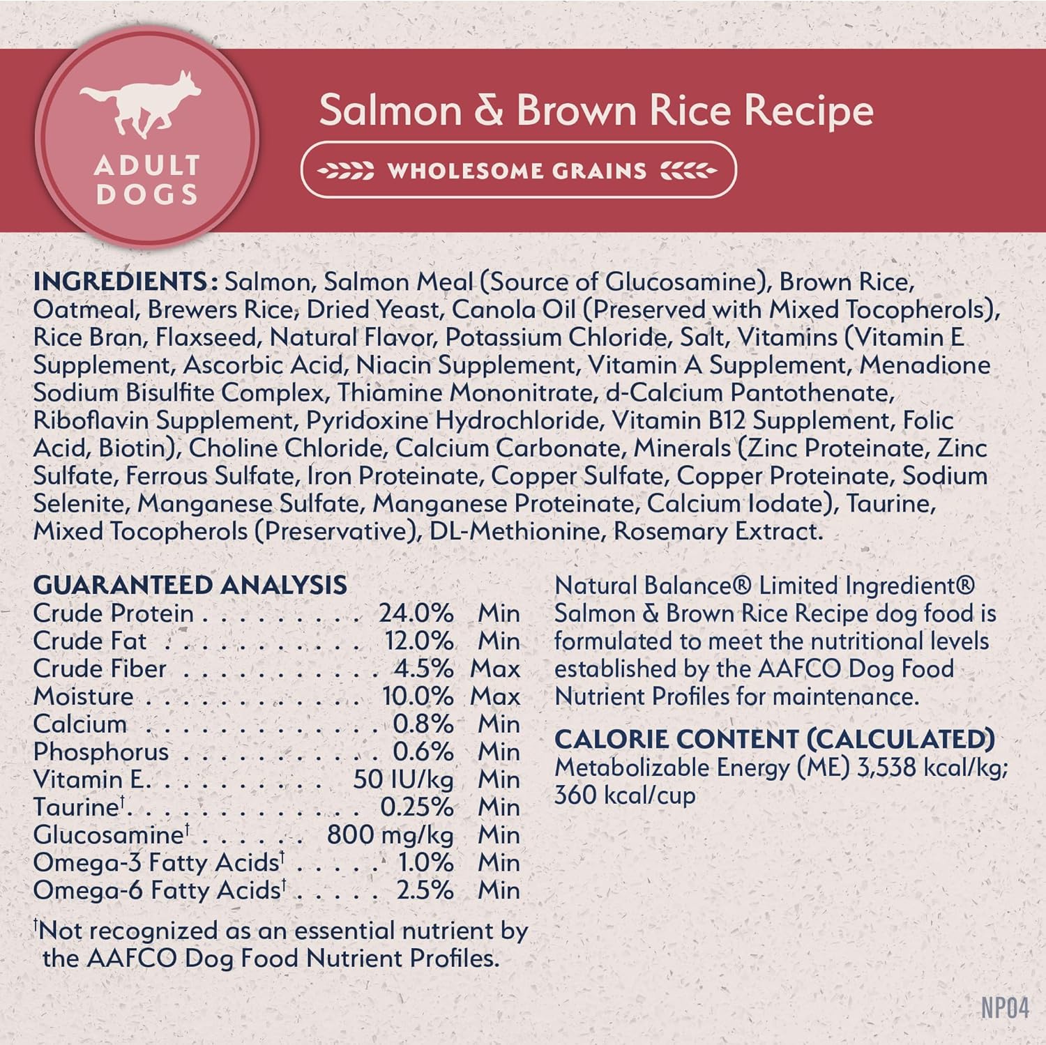 Natural Balance Limited Ingredient Salmon & Brown Rice Recipe Dry Dog Food, 24lb - Image 7