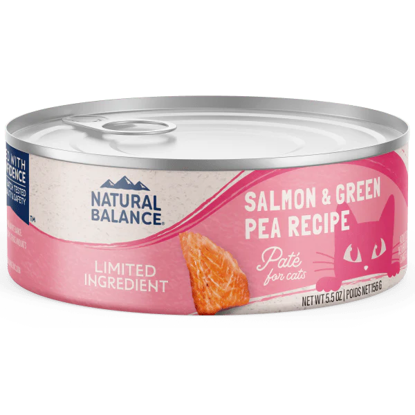 Natural Balance Limited Ingredient Salmon & Green Pea Recipe Canned Cat Food