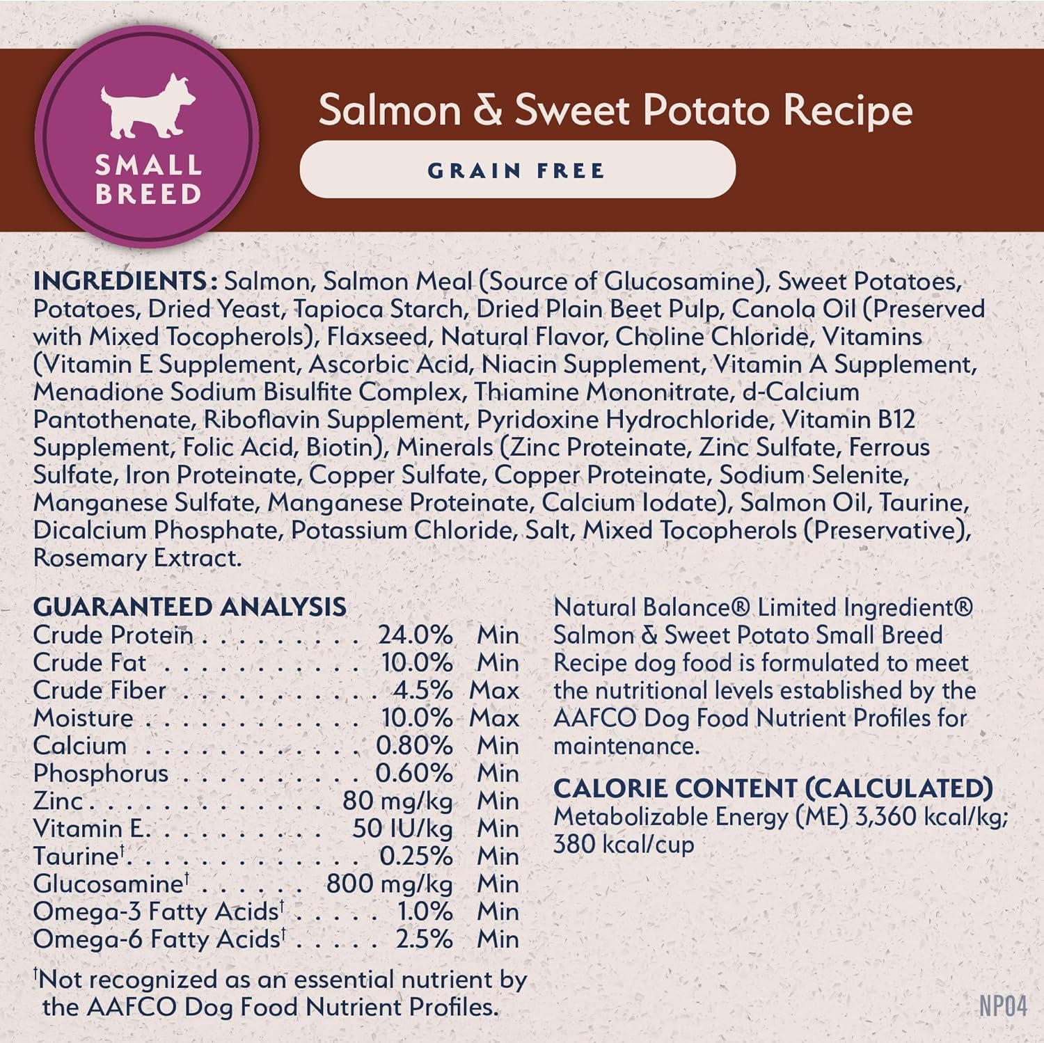 Natural Balance Limited Ingredient Salmon & Sweet Potato Small Breed Recipe Dry Dog Food - Image 7