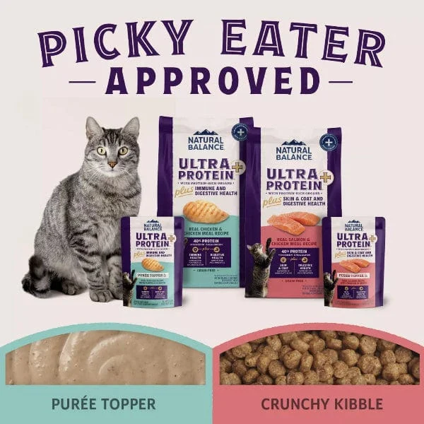 Natural Balance Original Ultra Protein+ Immune and Digestive Health Real Chicken & Chicken Meal Recipe Dry Cat Food, 5lb - Image 8