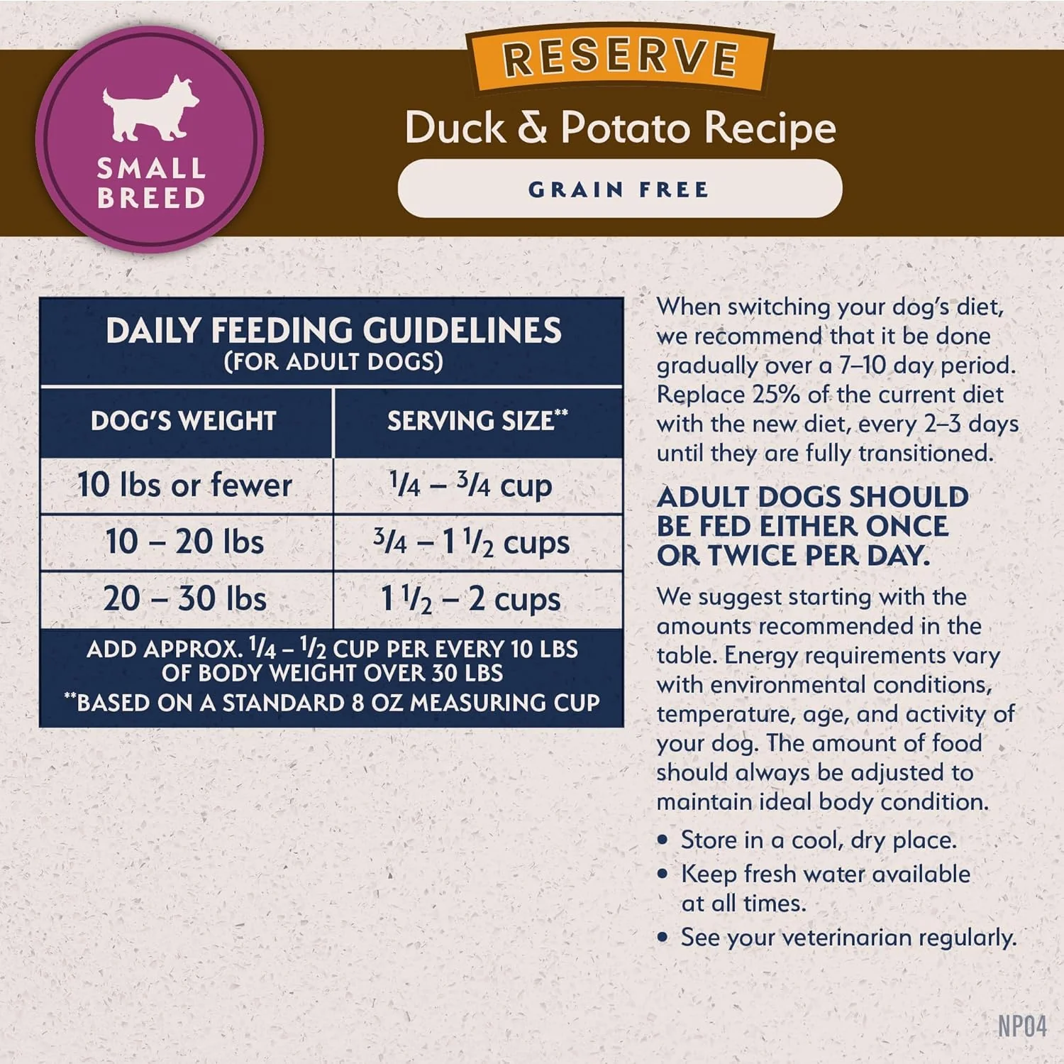 Natural Balance Reserve Grain Free Duck & Potato Small Breed Recipe Dry Dog Food - Image 8