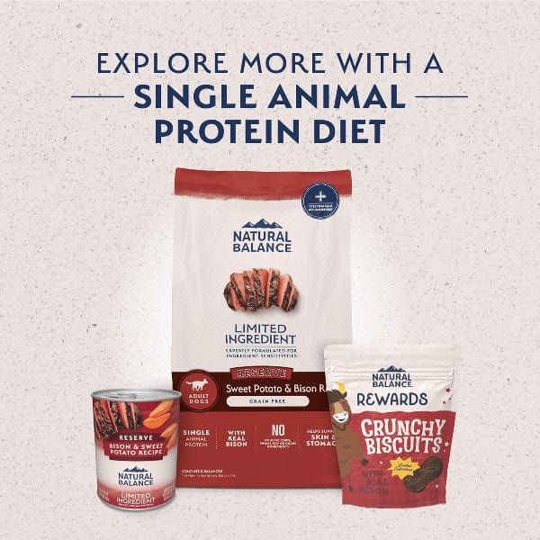 Natural Balance Reserve Sweet Potato & Bison Recipe Dry Dog Food, 22lb - Image 9