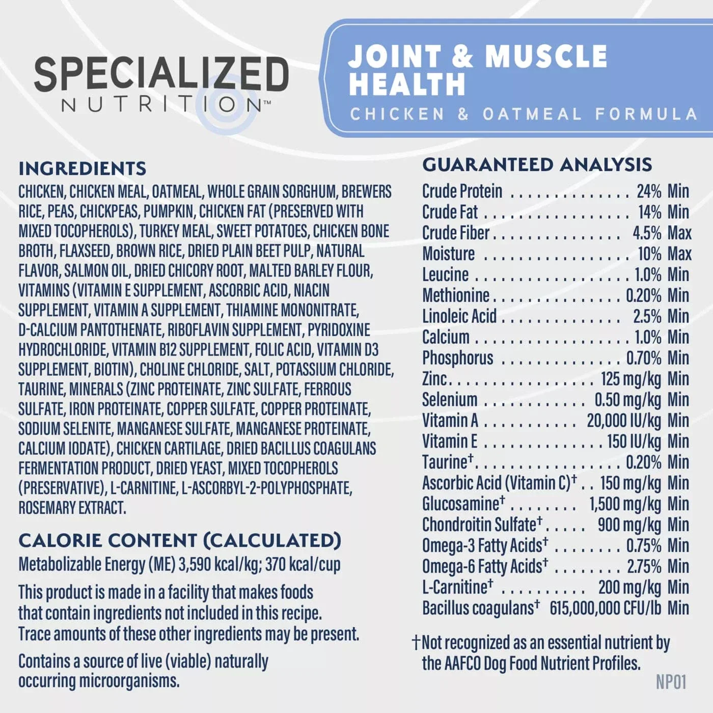 Natural Balance Specialized Nutrition Joint & Muscle Health Adult Dry Dog Food - Image 6