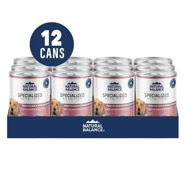 Natural Balance Specialized Nutrition Sensitive Skin & Stomach Pate Canned Dog Food - Image 8