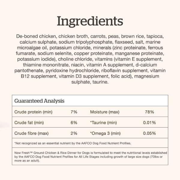 Now Fresh Ground Chicken & Rice Dinner Wet Dog Food with Grains - Image 6