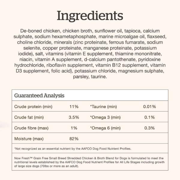 Now Fresh Shredded Chicken & Broth Grain-Free Wet Small Breed Dog Food - Image 6