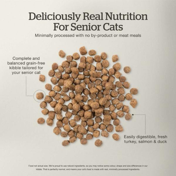 Now Fresh Turkey, Salmon & Duck Recipe Senior Dry Cat Food, 8lb - Image 4