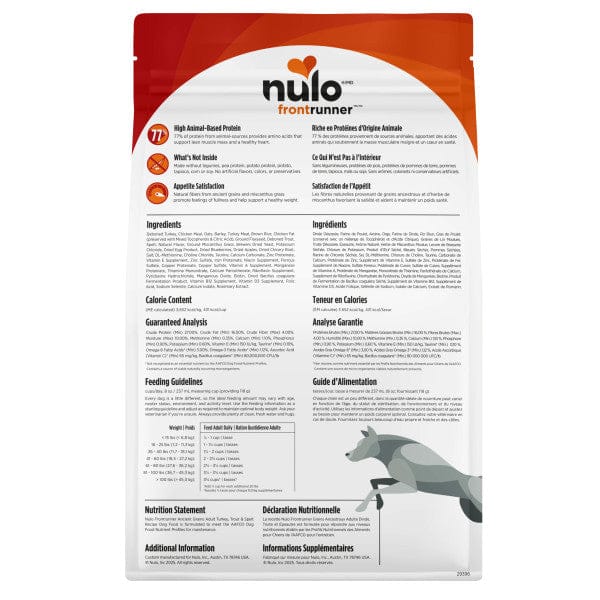 Nulo Frontrunner Adult Turkey, Trout & Spelt Recipe Dry Dog Food - Image 3