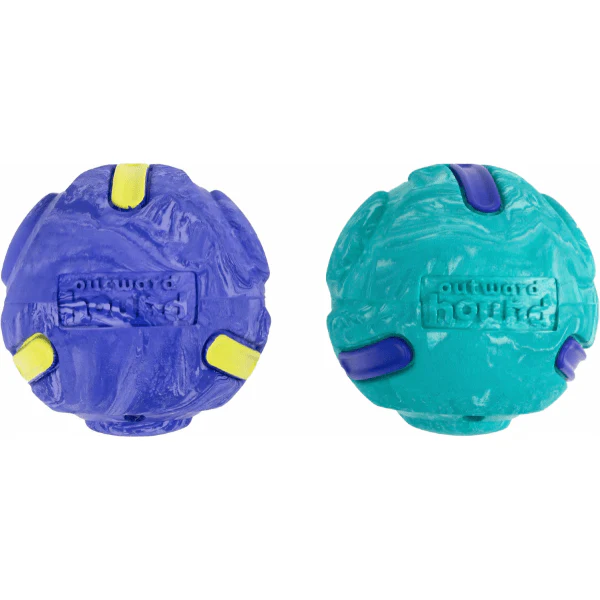Outward Hound FlyFetch Rubber Fetch Ballz Dog Toy