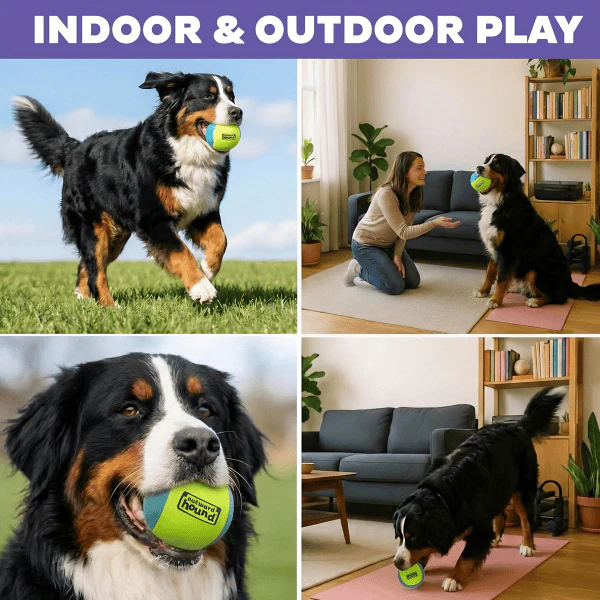 Outward Hound FlyFetch Squeak Ball Dog Toy - Image 4