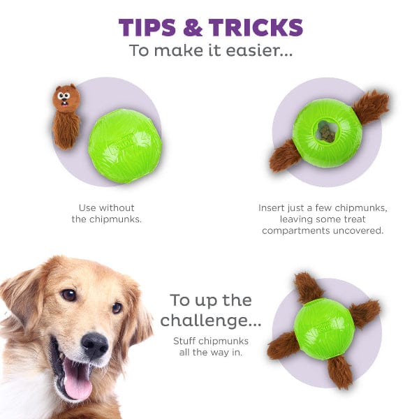 Outward Hound Snuffle N' Treat Ball Holiday Puzzle Dog Toy - Image 4